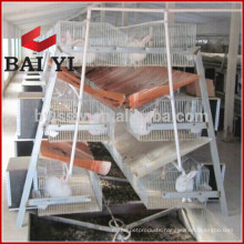 3 / 4 Level 9-24 Cell Poultry Farming Rabbit Cages